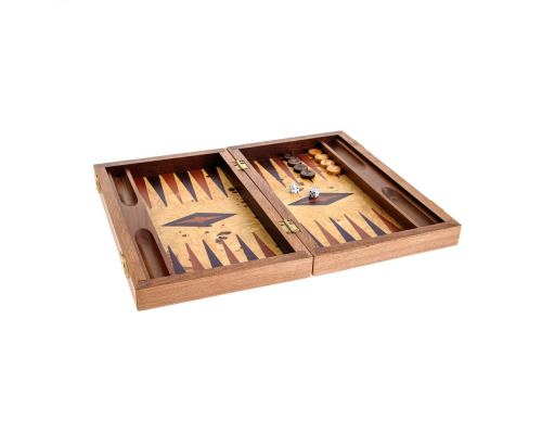 Handmade Olive Wood Backgammon Board Wooden Game Set - Slots Storage Medium 3