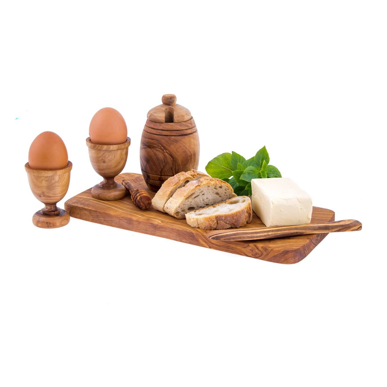 Olive Wood Egg Holder
