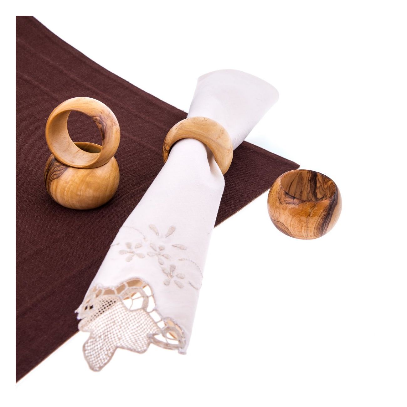 Olive Wood Napkin Rings – UNIQUE-TOUCHES®