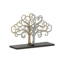 Elegant Handmade Metal Business Card Holder, Tree of Life Figure Design