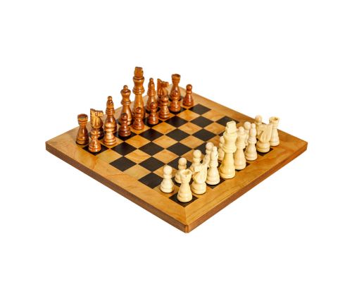 Σκάκι απο Ξύλο Ελιάς σε Ξύλινο Κουτί 3A
