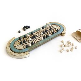 Fighting Serpents Decorative Board Game Set - Handmade Ceramic - Ancient Game Replica Set. 51cm (20")
