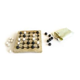 Seega Decorative Board Game - Premium Handmade Ceramic, Ancient Game Replica Set, 25.5cm (10")