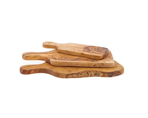Olive Wood, Cutting Board set of 3 - Handmade Wooden Chopping Board Set